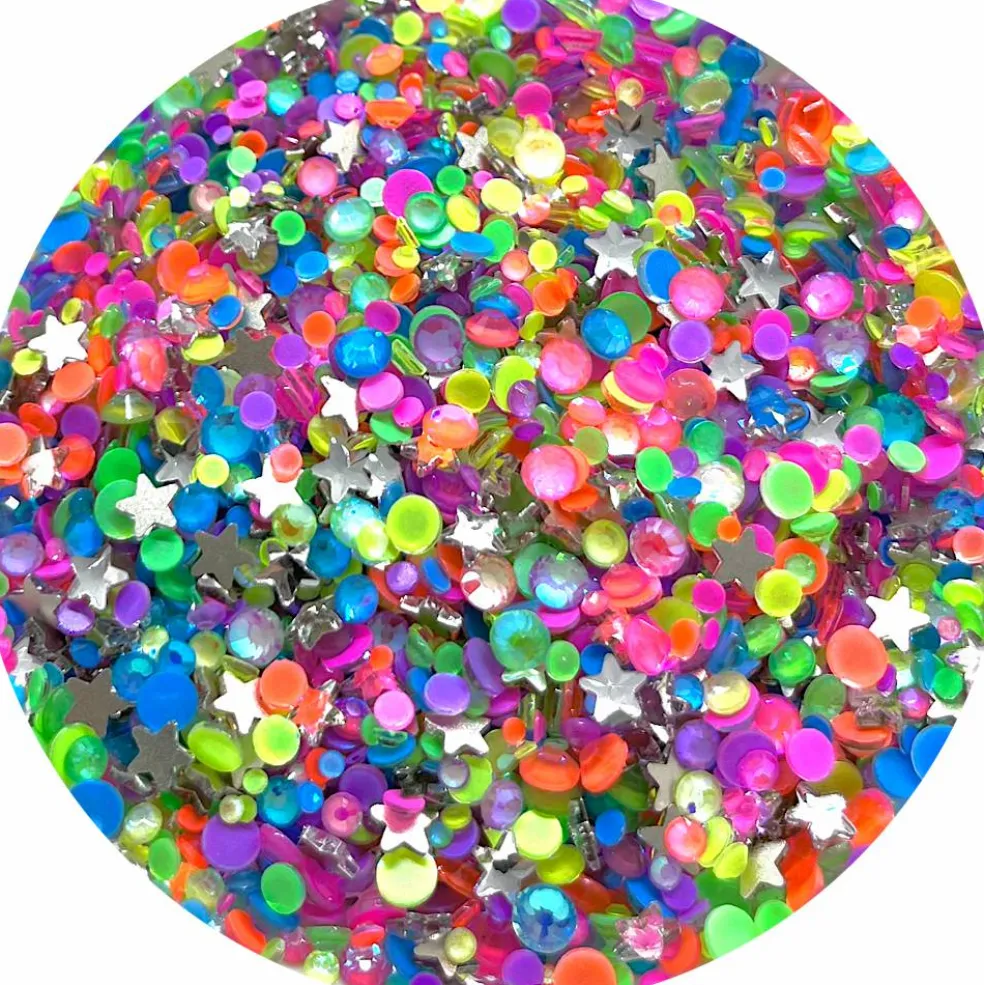 Neon Glass Rhinestone Mix- Flatback Non-Hotfix by Glitter Heart Co.™