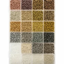 8/0 Neutral & Metallic Glass Seed Beads, 10.5oz. by Bead Landing™