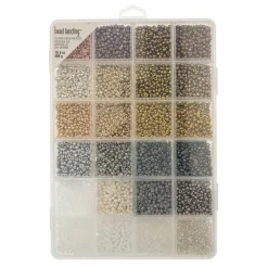 8/0 Neutral & Metallic Glass Seed Beads, 10.5oz. by Bead Landing™