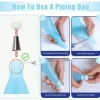 New Cake Decorating Supplies Kit Tools 255pcs, Cake Decorating Set with Cake Turntable