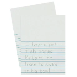 Newsprint Handwriting Paper, Picture Story, 7/8" x 7/16" x 7/16" Ruled Short, 9" x 12", 500 Sheets