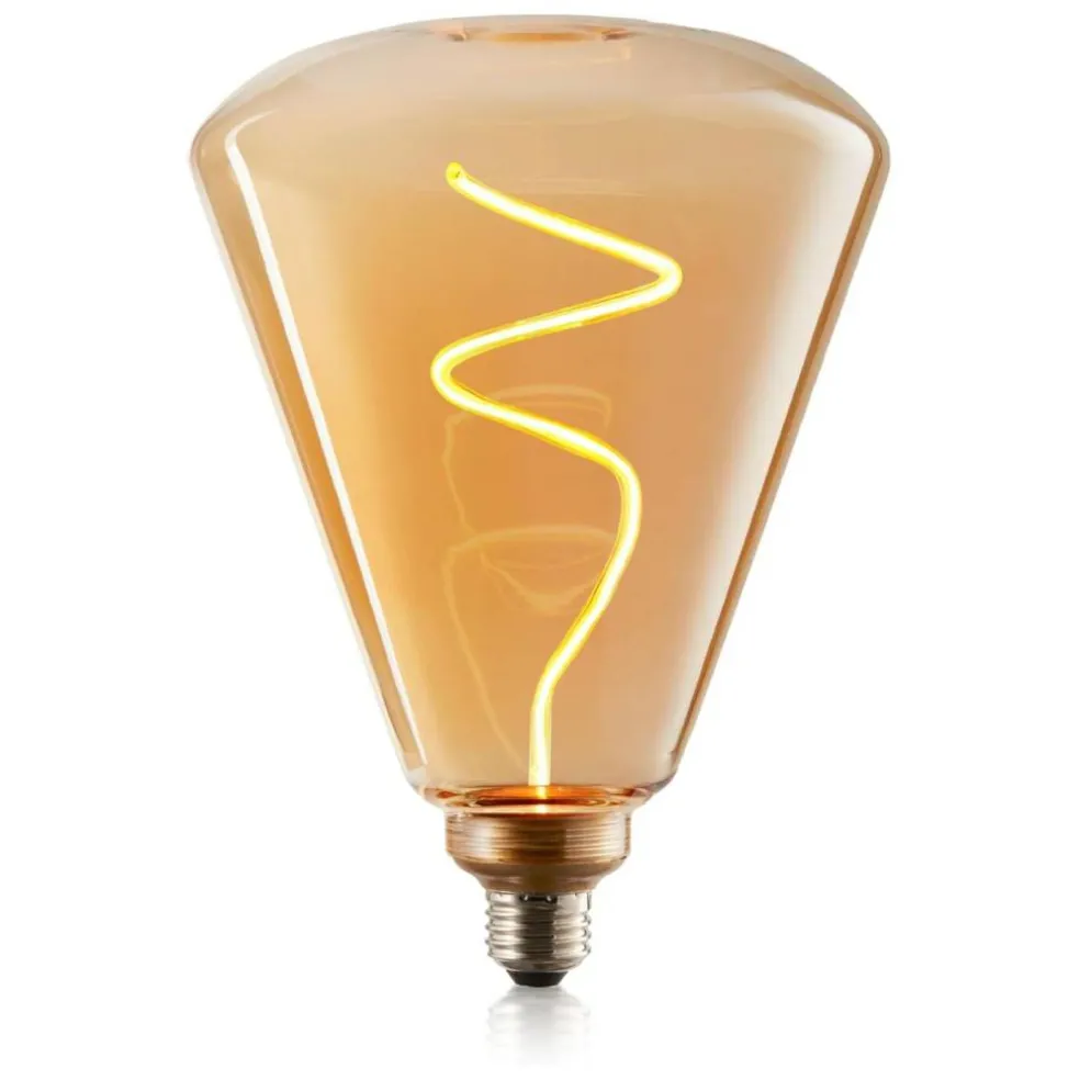 Next Glow Edison LED Bulb – Vintage Diamond, Warm White, Dimmable E26 Decorative