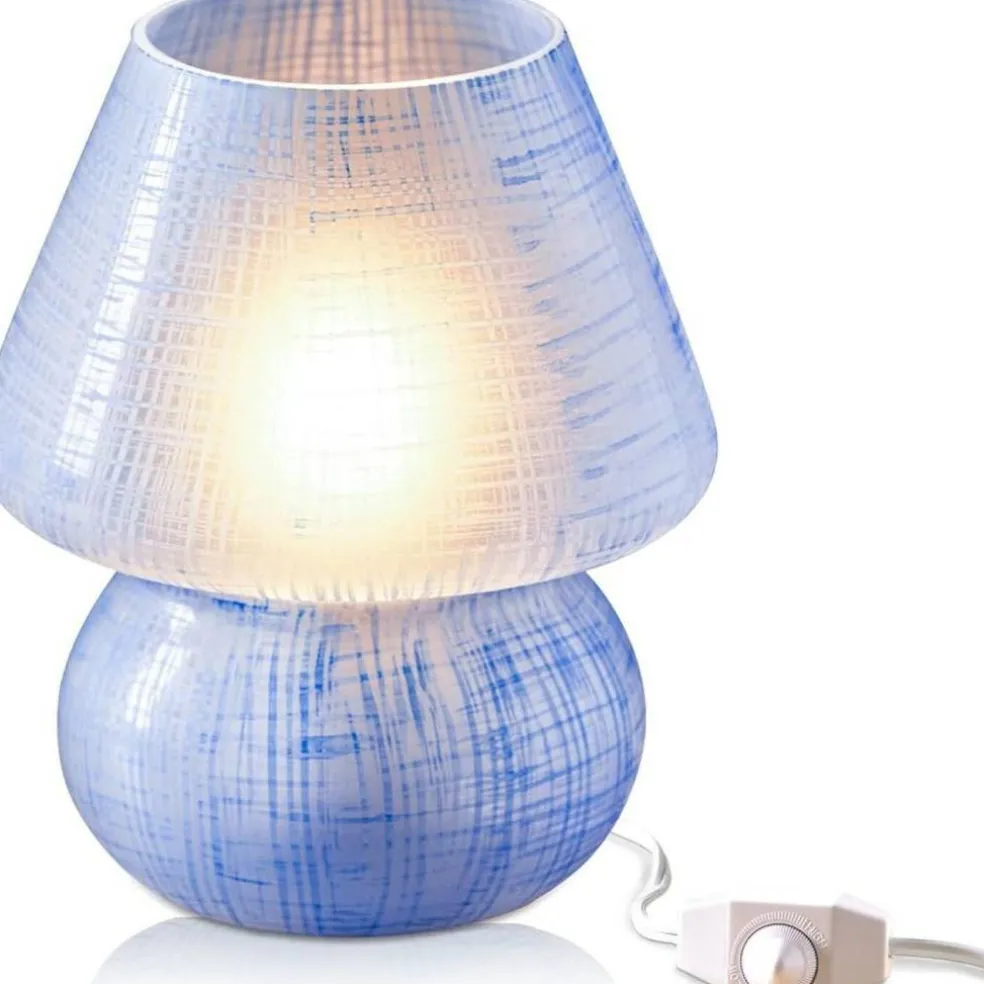Next Glow Mushroom Lamp - Retro Funky Aesthetic LED Table Lamp, Dimmable E26 Socket Bulb