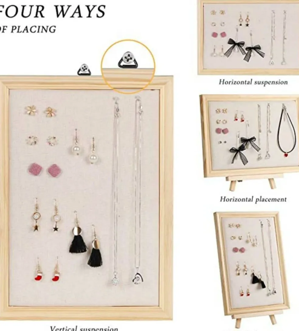 NEX™ Wall-Mounted Jewelry Display Organizer with Stand