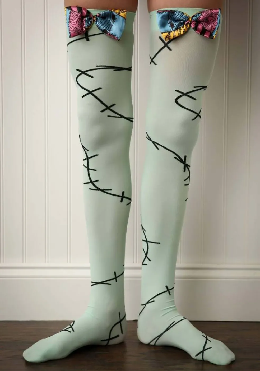Nightmare Before Christmas Women's Sally Over The Knee Socks