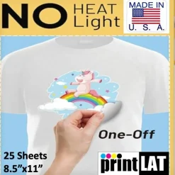 NO HEAT Transfer Paper for Light Fabrics 8.5