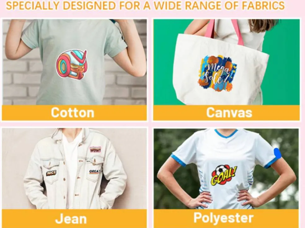 NO HEAT Transfer Paper for Light Fabrics 8.5"x11" Sheets