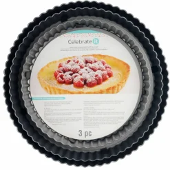 Non-Stick Quiche & Tart Pan Set by Celebrate It®