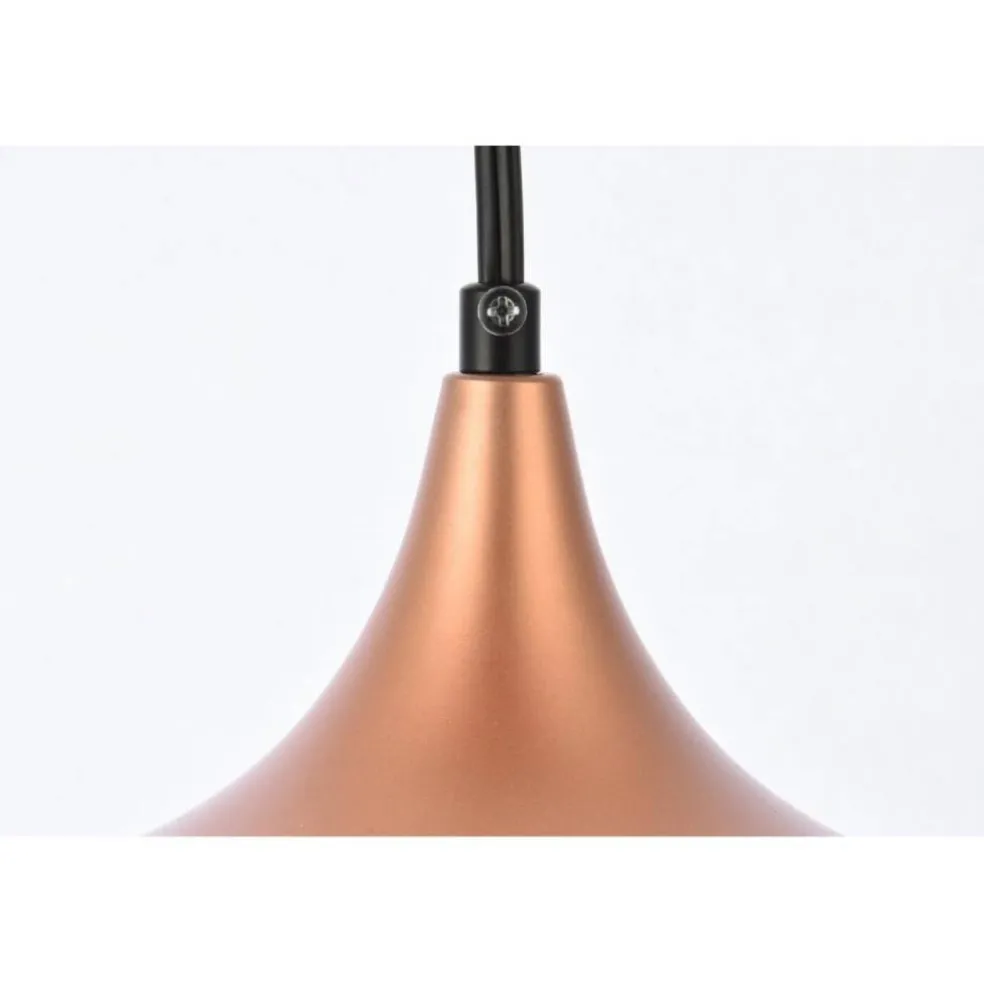 Nora 1 Light honey gold plug-in pendant