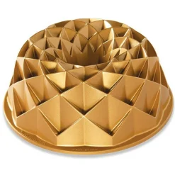 Nordic Ware Cast Aluminum Jubilee Bundt Pan, Gold