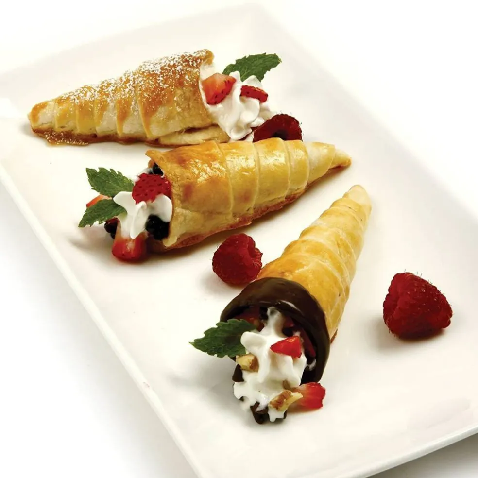 Norpro 6 pc Stainless Steel Pastry Cream Horn Baking Mold Set