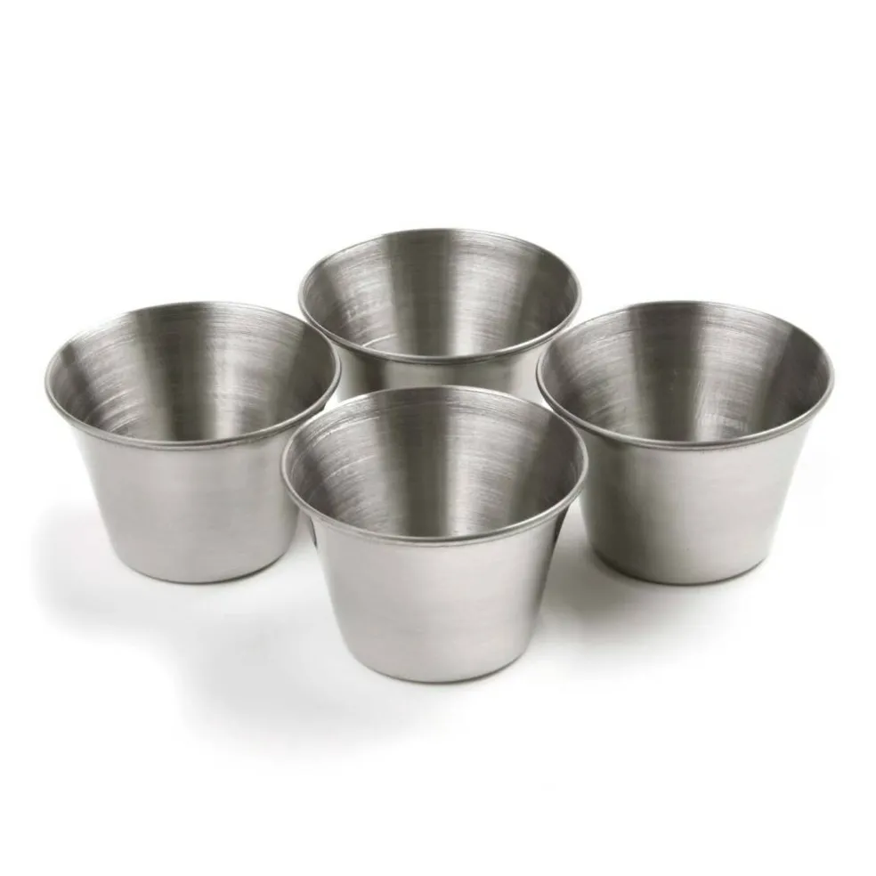 Norpro Stainless Steel Butter and Sauce Cups, Set of 4