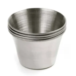 Norpro Stainless Steel Butter and Sauce Cups, Set of 4