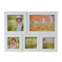 Northlight Multi-Sized 5-Slot Rectangular Collage Picture Frame - 11.25" - White