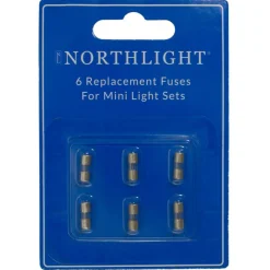 Northlight Replacement Fuses for Mini Christmas Lights - 3 Amps - Pack of 6
