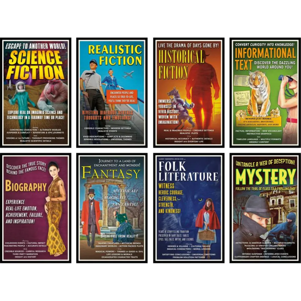 North Star Teacher Resource Literary Genres Bulletin Board Set