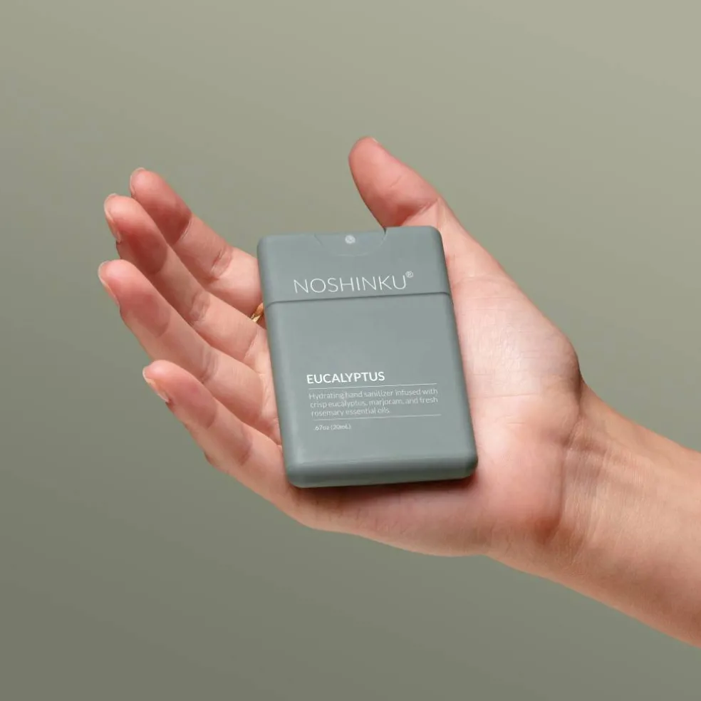 Noshinku Refillable Eucalyptus Ultra-Hydrating Pocket Hand Sanitizer Spray