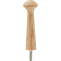 Oak Wooden Shaker Pegs with Screws 3", Unfinished for DIY Hanging |Woodpeckers