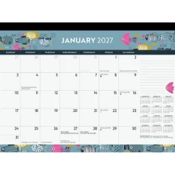 Ocean Adventures | 2027 17 x 12 Inch Monthly Desk Pad Calendar