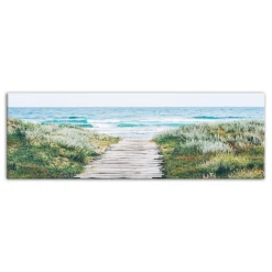 Ocean Walkway Canvas Wall Art