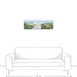 Ocean Walkway Canvas Wall Art