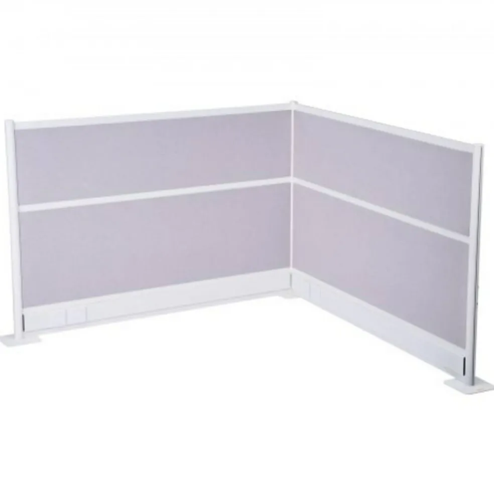 Office Divider Privacy Panels 2 Pack 72 by 48 PET Cubicle Partition with Outlet Covers