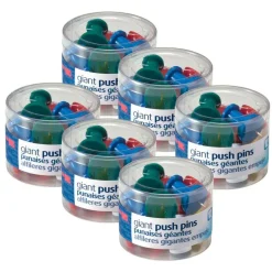 Officemate® Giant Push Pins, 6 Packs of 12