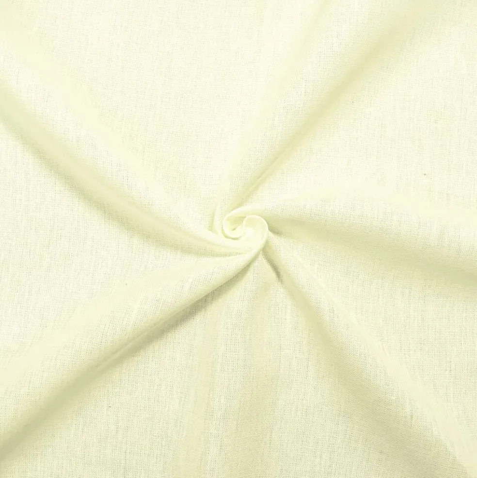 Off-White Linen Solid Woven Fabric By the Yard