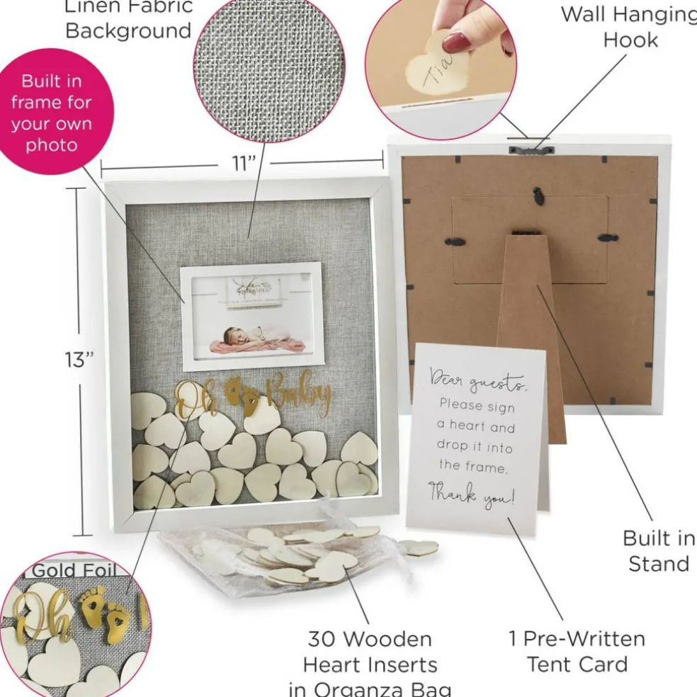 Oh Baby Guest Book Alternative - Frame