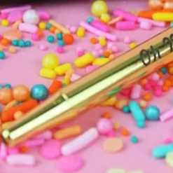 Oh My Pops Gold Sprinkle Pen Precise Sprinkle Placement Tool
