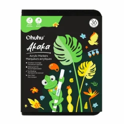 Ohuhu® Akaka Brush & Dot Dual Tip 36 Color Acrylic Marker Set