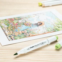 Ohuhu® Honolulu B Brush & Fine Dual Tip Marker