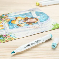 Ohuhu® Honolulu B Brush & Fine Dual Tip Marker