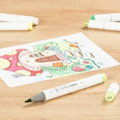 Ohuhu® Honolulu Brush & Chisel Dual Tip Marker