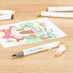 Ohuhu® Honolulu Brush & Chisel Dual Tip Marker