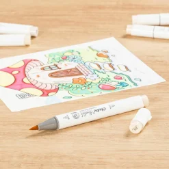 Ohuhu® Honolulu Brush & Chisel Dual Tip Marker