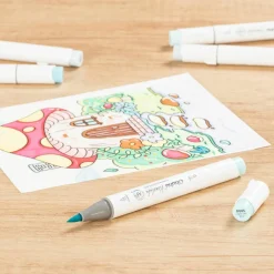 Ohuhu® Honolulu Brush & Chisel Dual Tip Marker
