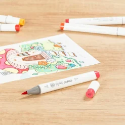 Ohuhu® Honolulu Brush & Chisel Dual Tip Marker