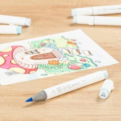 Ohuhu® Honolulu Brush & Chisel Dual Tip Marker