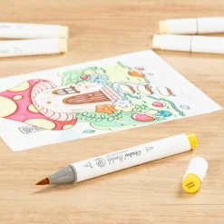Ohuhu® Honolulu Brush & Chisel Dual Tip Marker