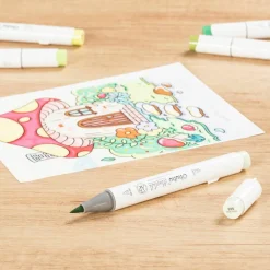 Ohuhu® Honolulu Brush & Chisel Dual Tip Marker