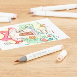 Ohuhu® Honolulu Brush & Chisel Dual Tip Marker