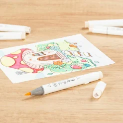 Ohuhu® Honolulu Brush & Chisel Dual Tip Marker