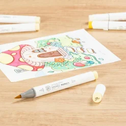 Ohuhu® Honolulu Brush & Chisel Dual Tip Marker