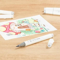 Ohuhu® Honolulu Brush & Chisel Dual Tip Marker