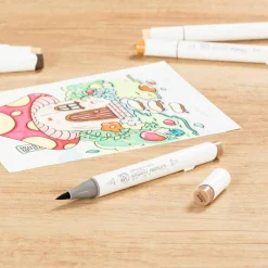 Ohuhu® Honolulu Brush & Chisel Dual Tip Marker