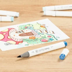 Ohuhu® Honolulu Brush & Chisel Dual Tip Marker