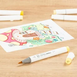Ohuhu® Honolulu Brush & Chisel Dual Tip Marker