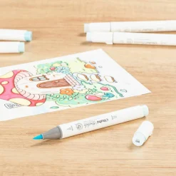 Ohuhu® Honolulu Brush & Chisel Dual Tip Marker