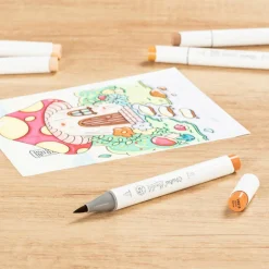 Ohuhu® Honolulu Brush & Chisel Dual Tip Marker